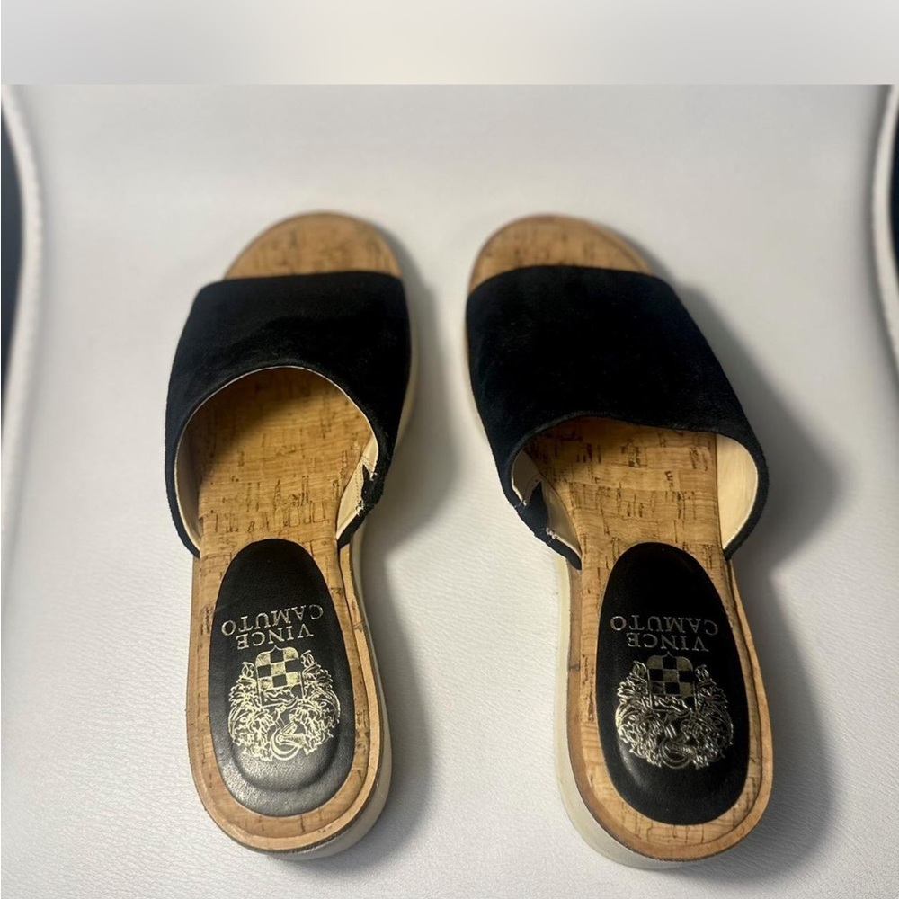 Vince Camuto Black Mules with Minimalist Design